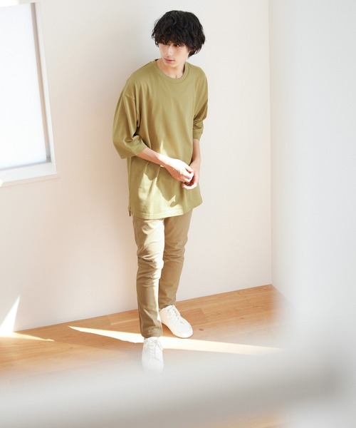 GLOBAL WORK(グローバルワーク)の「リラックスシルエットT7分袖/215313(Tシャツ/カットソー・メンズ・ダークグレー/その他1/イエロー系その他7/グレー・LARGE/X-LARGE/MEDIUM/SMALL)」の12枚目の写真