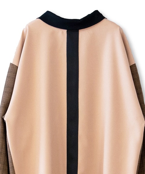 La SRIC（ラスリック）の「La SRIC / ２WAYチェックBL【セットアップ可】（シャツ/ブラウス・レディース・グレー/キャメル・MEDIUM）」の22枚目の写真