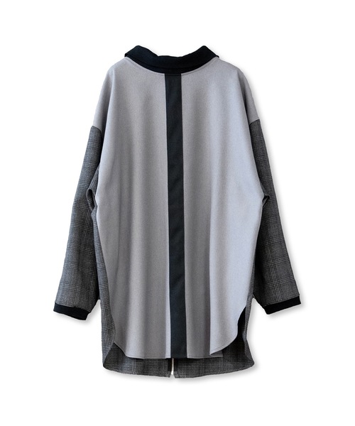 La SRIC（ラスリック）の「La SRIC / ２WAYチェックBL【セットアップ可】（シャツ/ブラウス・レディース・グレー/キャメル・MEDIUM）」の12枚目の写真