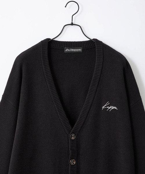 Kappa（カッパ）の「Kappa / カッパ 別注 オーバーサイズ ボリュームニットルーズカーディガン（カーディガン/ボレロ・メンズ・グレイッシュブルー/ダークグレー/モカ/ブラック/ライトグレー/サックスブルー/グレイッシュベージュ/グリーン・M/L）」の11枚目の写真