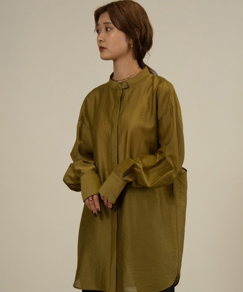 Amiur(エミレ)の「back open design shirt(シャツ/ブラウス・レディース・ブラック/ブラウン/オリーブ・FREE)」の9枚目の写真