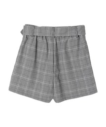 デュラス    ショートパンツスーツ DURAS（デュラス）の「チェック柄ショートパンツ（その他パンツ