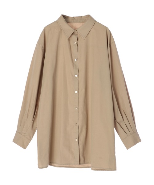 DURAS（デュラス）の「袖ボリュームシャツ（シャツ/ブラウス・レディース・ベージュ/ホワイト・FREE）」の4枚目の写真