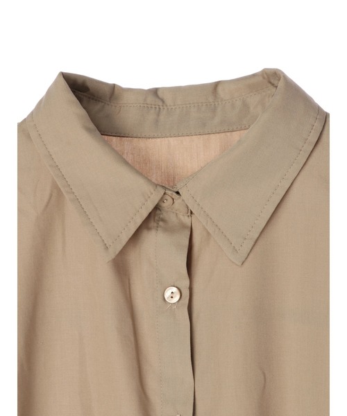 DURAS（デュラス）の「袖ボリュームシャツ（シャツ/ブラウス・レディース・ベージュ/ホワイト・FREE）」の5枚目の写真