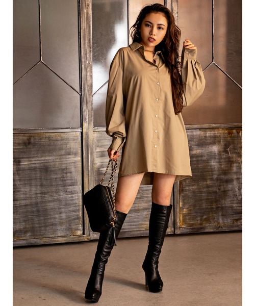 DURAS（デュラス）の「袖ボリュームシャツ（シャツ/ブラウス・レディース・ベージュ/ホワイト・FREE）」の17枚目の写真