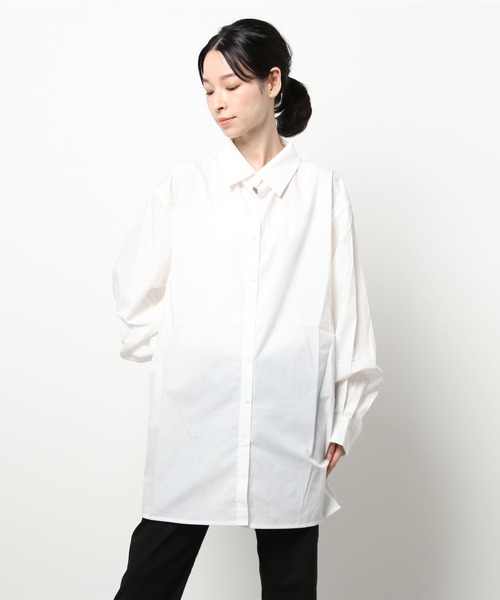 DURAS（デュラス）の「袖ボリュームシャツ（シャツ/ブラウス・レディース・ベージュ/ホワイト・FREE）」の19枚目の写真