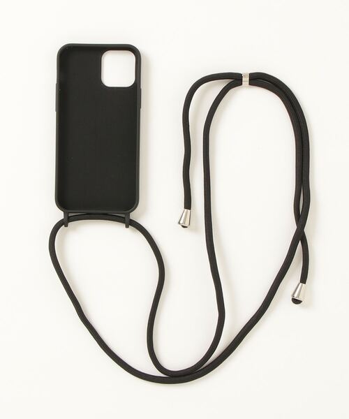 MANGROVE（マングローブ）の「プレーンマットiPhoneショルダーストラップケース（スマホケース/カバー・レディース・ブラック・A/C/E/H/D/G/I）」の3枚目の写真