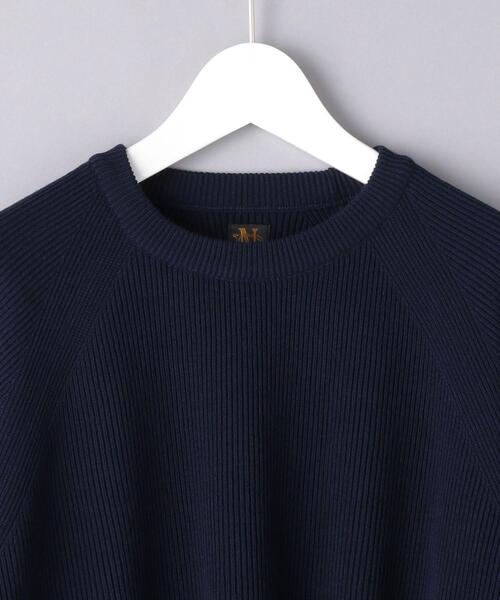 BATONER（バトナー）の「＜BATONER（バトナー）＞ ハイツイスト ウール クルーネック（ニット/セーター・メンズ・ネイビー/モカ・2/3/1）」の14枚目の写真