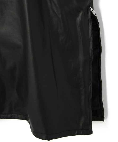 DANKE SCHON（ダンケシェーン）の「DankeSchon/ダンケシェーン/エコレザーカーディガン/EcoLether Cardigan（カーディガン/ボレロ・メンズ・ブラック・FREE）」の7枚目の写真