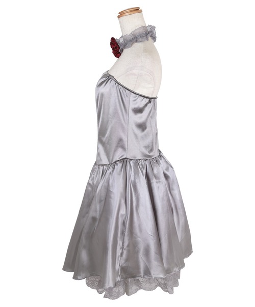 Tika（ティカ）の「コスプレ かわいい 花嫁 ゾンビ ベアトップ ワンピース 4点セット（コスチューム/パーティーグッズ・レディース・グレー・M）」の4枚目の写真