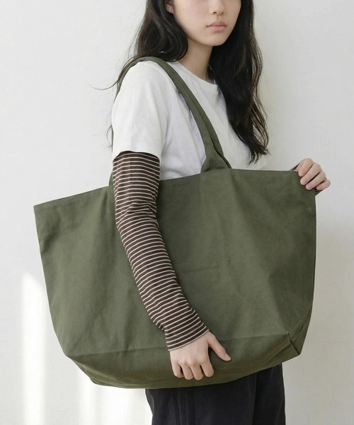 United Athle(ユナイテッドアスレ)の「【United Athle】ヘヴィー キャンバス ジップトートバッグ 1515(トートバッグ・レディース・オリーブ/ナチュラル/ブラック/ネイビー・FREE)」の7枚目の写真