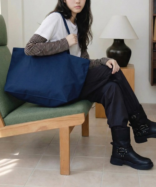 United Athle(ユナイテッドアスレ)の「【United Athle】ヘヴィー キャンバス ジップトートバッグ 1515(トートバッグ・レディース・オリーブ/ナチュラル/ブラック/ネイビー・FREE)」の14枚目の写真