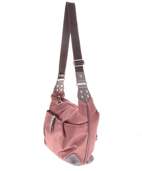 MK MICHEL KLEIN(エムケーミッシェルクラン)の「【撥水】バックルデザインショルダーバッグ(ショルダーバッグ・レディース・ピンク/チャコールグレー/ライトグレー・00)」の5枚目の写真