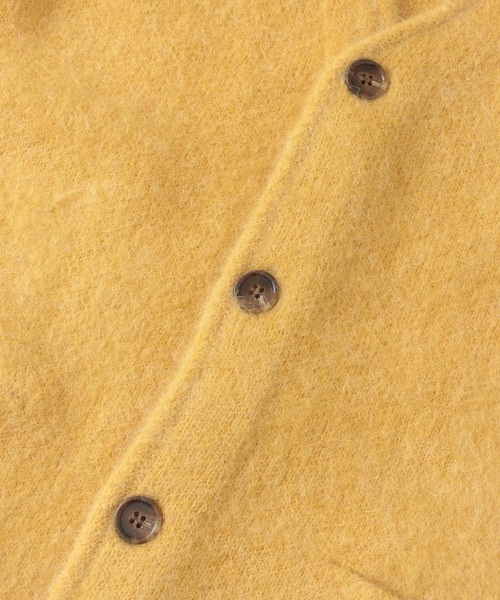 URBAN RESEARCH Sonny Label（アーバンリサーチサニーレーベル）の「モヘヤ混ニットカーディガン（カーディガン/ボレロ・メンズ・ブラック/ベージュ系その他/グリーン/マスタード・MEDIUM/LARGE）」の10枚目の写真