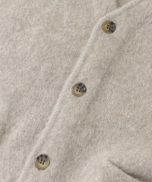 URBAN RESEARCH Sonny Label（アーバンリサーチサニーレーベル）の「モヘヤ混ニットカーディガン（カーディガン/ボレロ・メンズ・ブラック/ベージュ系その他/グリーン/マスタード・MEDIUM/LARGE）」の7枚目の写真