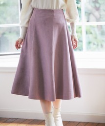 tocco closet | シンプルスエードポンチフレアスカート(スカート)