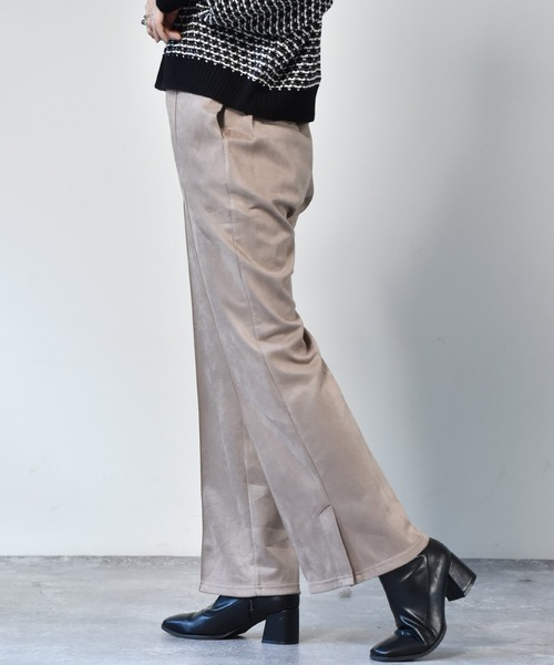 RETRO GIRL(レトロガール)の「スエードセミフレアパンツ(スラックス・レディース・ブラック/ブラウン/レッド/グリーン/アイボリー・FREE)」の22枚目の写真