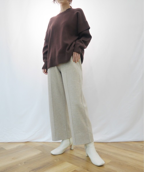 AZUL ENCANTO（アズールエンカント）の「フリルスリーブニット（ニット/セーター・レディース・ブラック/ブラウン・FREE）」の18枚目の写真
