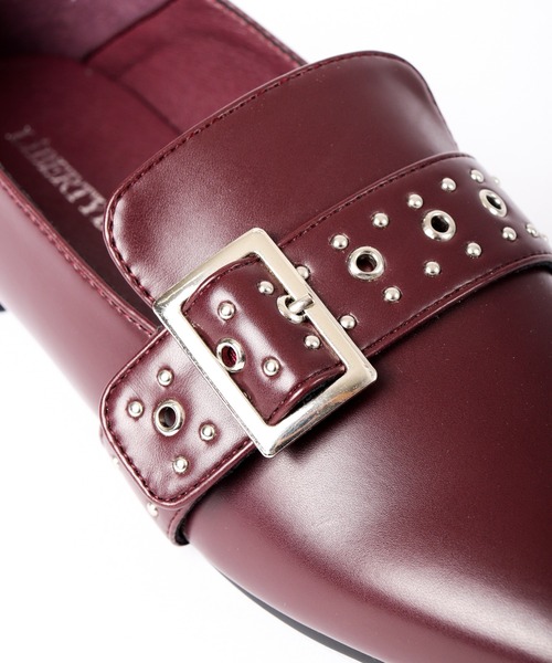 LibertyDoll（リバティードール）の「LibertyDoll スタッズベルトバブーシュシューズ（その他シューズ・レディース・ブラック/ワイン・M/LL/L/S）」の6枚目の写真