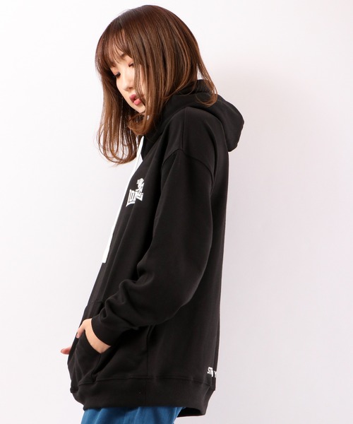 LONSDALE(ロンズデール)の「LONSDALE 裏毛オーバーサイズ スウェット パーカー(パーカー・メンズ・ブラック/ホワイト・LL/M/L)」の14枚目の写真