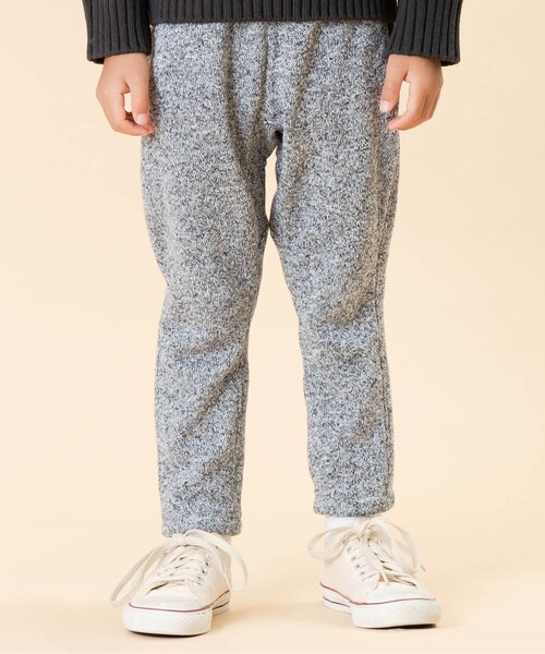 F.O.KIDS（エフオーキッズ）の「あったかクライミングパンツ_裏起毛 10分丈（その他パンツ・キッズ・グレー/ブラック・100/80/110/120/140/95/130/90）」の2枚目の写真
