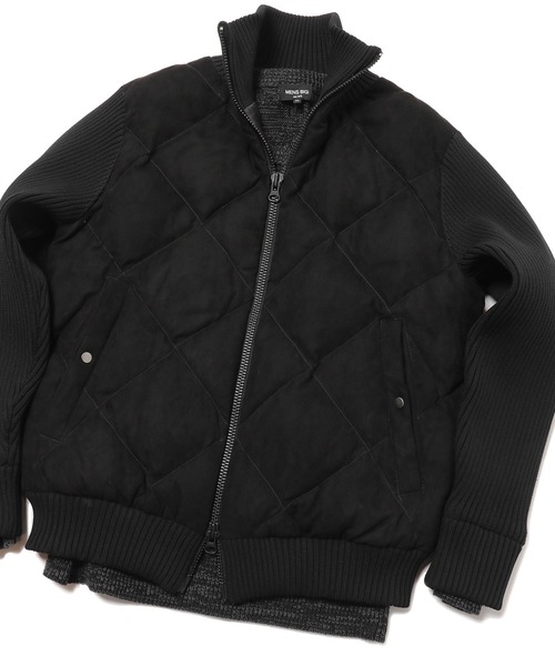 MEN'S BIGI(メンズビギ)の「ハイブリッドダウンブルゾン(ブルゾン・メンズ・ブラック/ブラウン・01/02/03)」の1枚目の写真