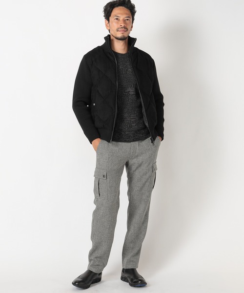 MEN'S BIGI(メンズビギ)の「ハイブリッドダウンブルゾン(ブルゾン・メンズ・ブラック/ブラウン・01/02/03)」の10枚目の写真