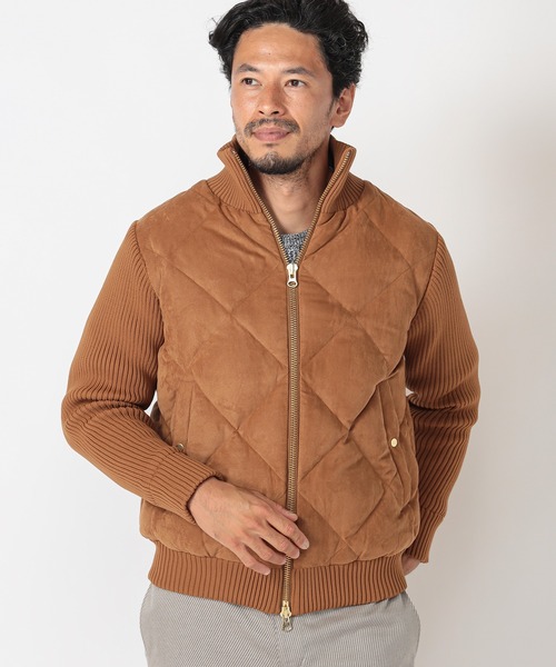 MEN'S BIGI(メンズビギ)の「ハイブリッドダウンブルゾン(ブルゾン・メンズ・ブラック/ブラウン・01/02/03)」の13枚目の写真