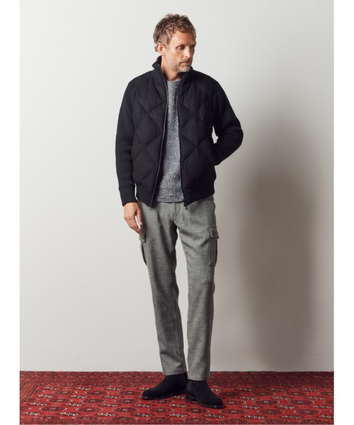 MEN'S BIGI(メンズビギ)の「ハイブリッドダウンブルゾン(ブルゾン・メンズ・ブラック/ブラウン・01/02/03)」の22枚目の写真
