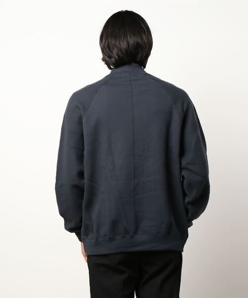 STYLEMIXER（スタイルミキサー）の「モックネックスウェットトップ（Tシャツ/カットソー・メンズ・ダークネイビー/ブラック・LARGE/MEDIUM/X-LARGE）」の3枚目の写真