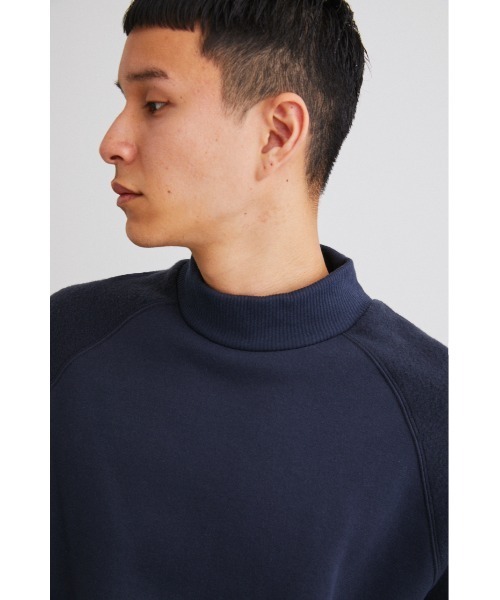 STYLEMIXER（スタイルミキサー）の「モックネックスウェットトップ（Tシャツ/カットソー・メンズ・ダークネイビー/ブラック・LARGE/MEDIUM/X-LARGE）」の14枚目の写真