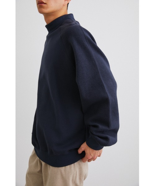STYLEMIXER（スタイルミキサー）の「モックネックスウェットトップ（Tシャツ/カットソー・メンズ・ダークネイビー/ブラック・LARGE/MEDIUM/X-LARGE）」の15枚目の写真