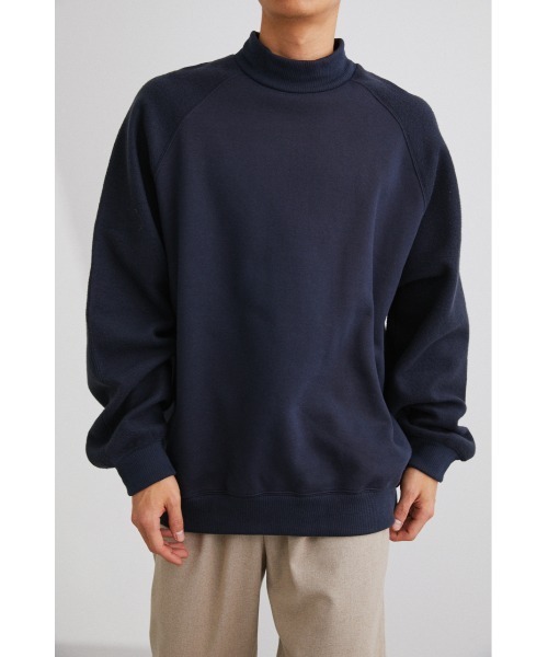 STYLEMIXER（スタイルミキサー）の「モックネックスウェットトップ（Tシャツ/カットソー・メンズ・ダークネイビー/ブラック・LARGE/MEDIUM/X-LARGE）」の16枚目の写真