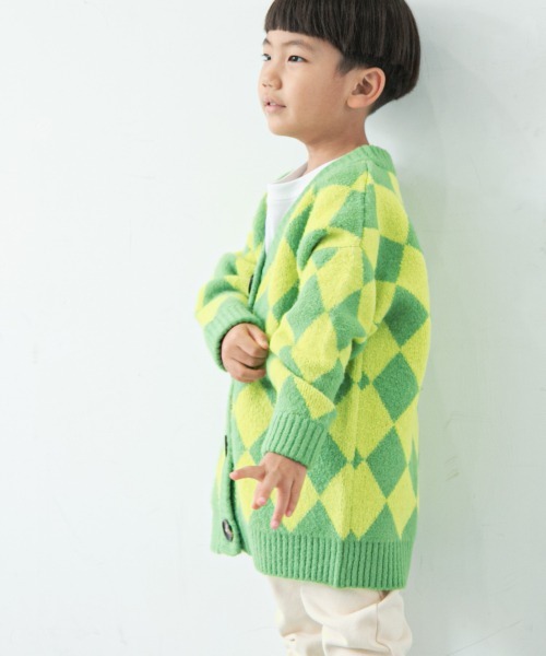 セール】ダイヤガラチュニックカーディガン 256057（カーディガン