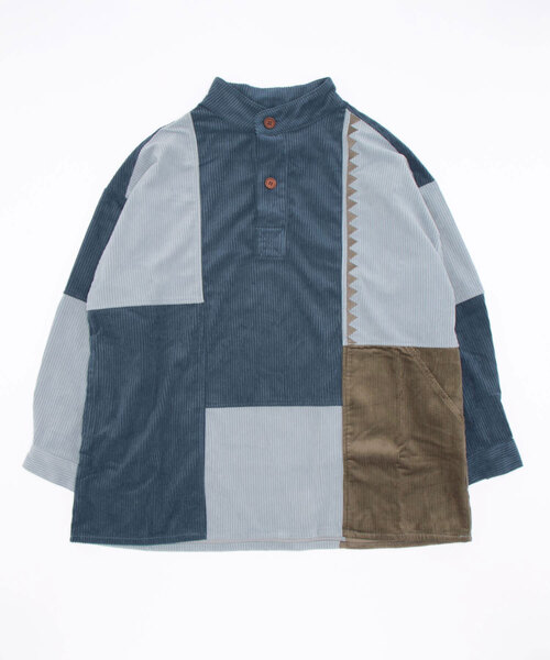 チャイハネ（チャイハネ）の「【チャイハネ】コーデュロイMEN'Sパッチワークトップス（その他トップス・メンズ・ベージュ/ブラウン/カーキ/ブルー/イエロー・FREE）」の5枚目の写真