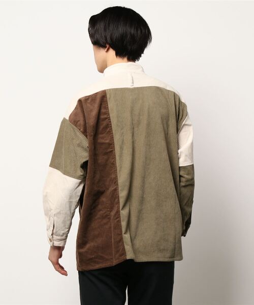 チャイハネ（チャイハネ）の「【チャイハネ】コーデュロイMEN'Sパッチワークトップス（その他トップス・メンズ・ベージュ/ブラウン/カーキ/ブルー/イエロー・FREE）」の6枚目の写真