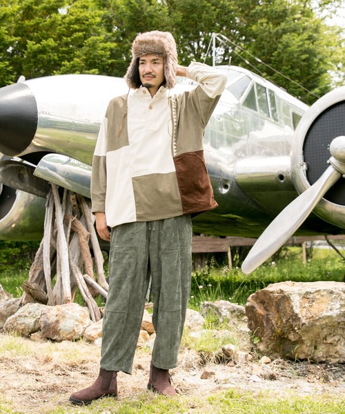 チャイハネ（チャイハネ）の「【チャイハネ】コーデュロイMEN'Sパッチワークトップス（その他トップス・メンズ・ベージュ/ブラウン/カーキ/ブルー/イエロー・FREE）」の13枚目の写真