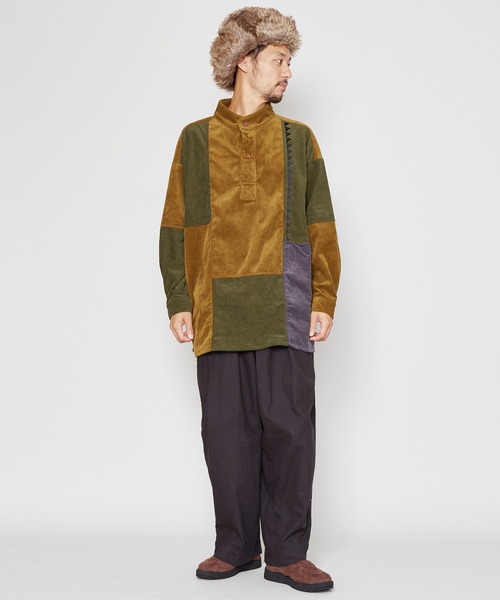 チャイハネ（チャイハネ）の「【チャイハネ】コーデュロイMEN'Sパッチワークトップス（その他トップス・メンズ・ベージュ/ブラウン/カーキ/ブルー/イエロー・FREE）」の16枚目の写真