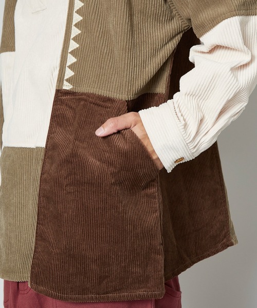 チャイハネ（チャイハネ）の「【チャイハネ】コーデュロイMEN'Sパッチワークトップス（その他トップス・メンズ・ベージュ/ブラウン/カーキ/ブルー/イエロー・FREE）」の19枚目の写真