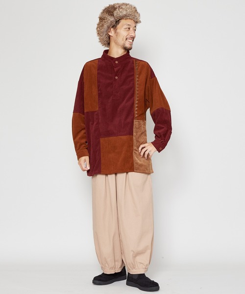 チャイハネ（チャイハネ）の「【チャイハネ】コーデュロイMEN'Sパッチワークトップス（その他トップス・メンズ・ベージュ/ブラウン/カーキ/ブルー/イエロー・FREE）」の21枚目の写真