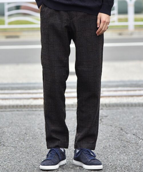 SHIPS(シップス)の「SHIPS: japan quality ウール ツイード チェック イージーパンツ(その他パンツ・メンズ・ダークグレー/ブラウン・LARGE/SMALL/X-LARGE/MEDIUM)」の2枚目の写真