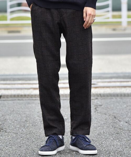 SHIPS(シップス)の「SHIPS: japan quality ウール ツイード チェック イージーパンツ(その他パンツ・メンズ・ダークグレー/ブラウン・LARGE/SMALL/X-LARGE/MEDIUM)」の3枚目の写真