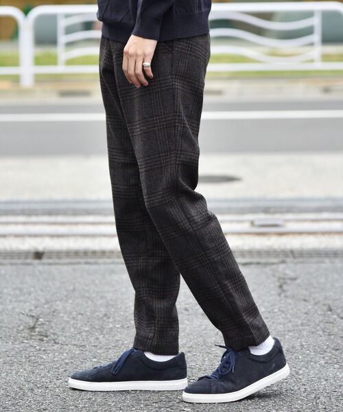 SHIPS(シップス)の「SHIPS: japan quality ウール ツイード チェック イージーパンツ(その他パンツ・メンズ・ダークグレー/ブラウン・LARGE/SMALL/X-LARGE/MEDIUM)」の4枚目の写真
