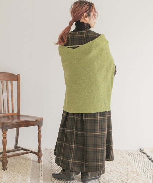 ITEMS URBANRESEARCH(アイテムズ アーバンリサーチ)の「チェックシャツワンピース(シャツワンピース・レディース・ブラウン/チャコールグレー・FREE)」の21枚目の写真