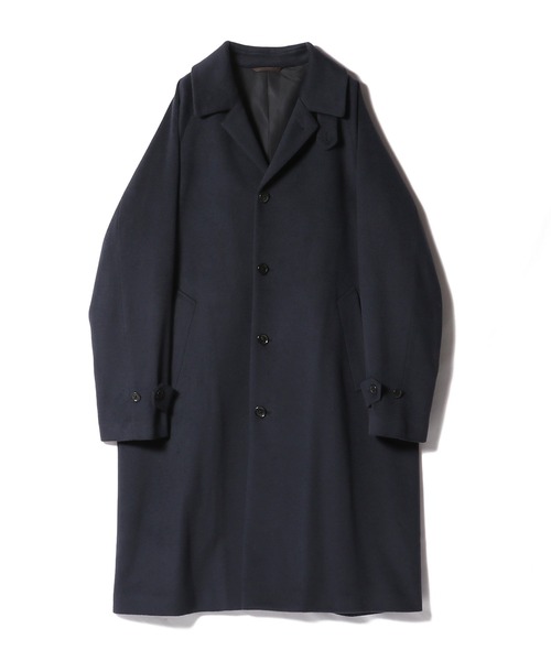 ESTNATION（エストネーション）の「ESTNATION / ウールビーバーバルマカーンコート＜COLOMBO＞（ステンカラーコート・メンズ・キャメル/ネイビー・46/48/50/44）」の17枚目の写真
