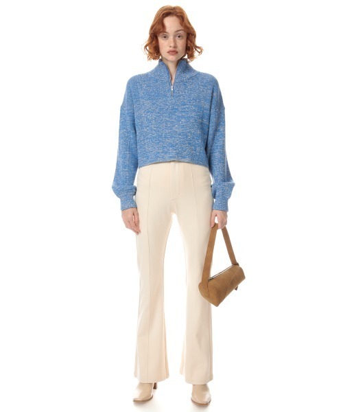 SLY(スライ)の「RELAX FLARE PT リラックス フレア パンツ(スラックス・レディース・ブラック/ライトグリーン/アイボリー・1/2)」の14枚目の写真