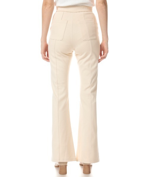 SLY(スライ)の「RELAX FLARE PT リラックス フレア パンツ(スラックス・レディース・ブラック/ライトグリーン/アイボリー・1/2)」の13枚目の写真