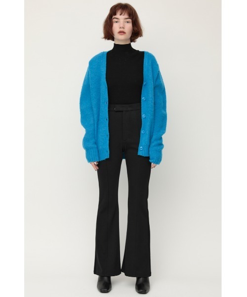 SLY(スライ)の「RELAX FLARE PT リラックス フレア パンツ(スラックス・レディース・ブラック/ライトグリーン/アイボリー・1/2)」の8枚目の写真