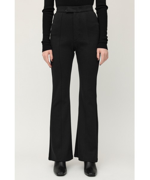 SLY(スライ)の「RELAX FLARE PT リラックス フレア パンツ(スラックス・レディース・ブラック/ライトグリーン/アイボリー・1/2)」の6枚目の写真