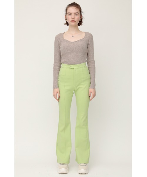 SLY(スライ)の「RELAX FLARE PT リラックス フレア パンツ(スラックス・レディース・ブラック/ライトグリーン/アイボリー・1/2)」の18枚目の写真